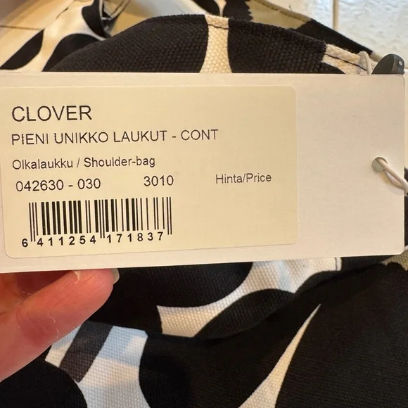 Marimekko Black and White Shoulder Bag - Picture 3 of 6